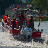 Boot fahren beim Kindersommer